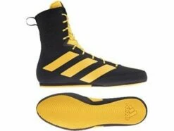 Adidas Box Hog 3 Boxing Boots - Black/Gold