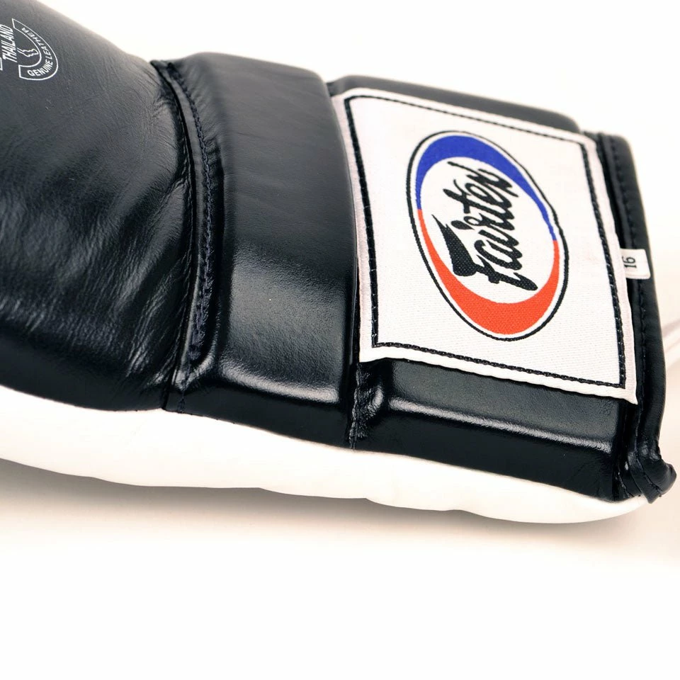 BGL3 Fairtex Black-White Lace-up Sparring Gloves - Image 5