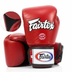 BGV1-B Fairtex Red Breathable Gloves
