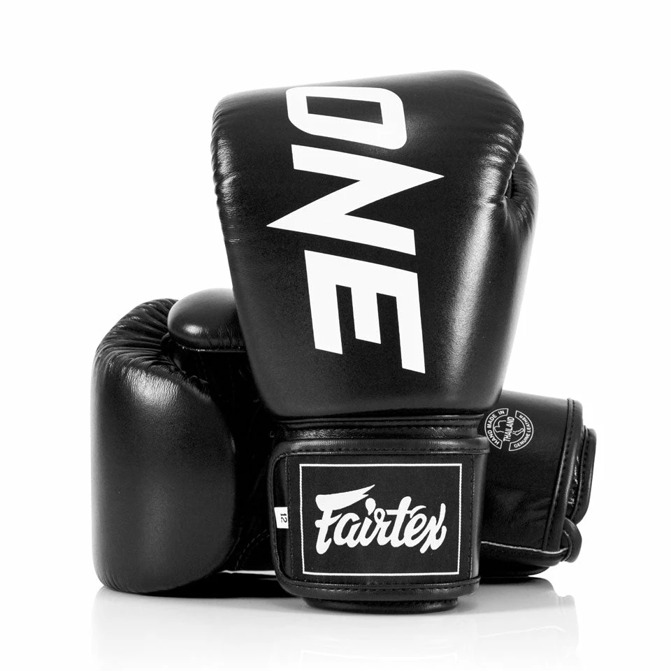 BGV1 Fairtex X ONE Championship Black Boxing Gloves - Image 4