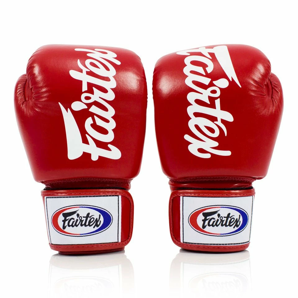 BGV19 Fairtex Red Deluxe Tight-Fit Gloves - Image 2