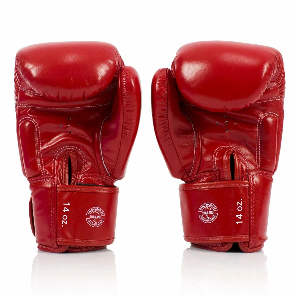 BGV19 Fairtex Red Deluxe Tight-Fit Gloves - Image 4
