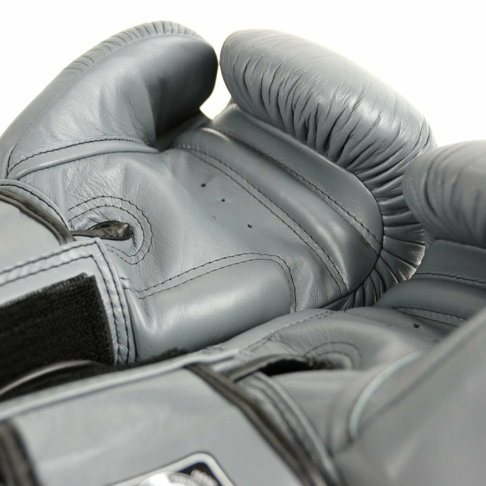 BGVL3 Twins Grey Velcro Boxing Gloves - Image 3