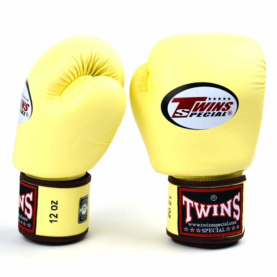 BGVL3 Twins Vanilla Velcro Boxing Gloves - Image 2