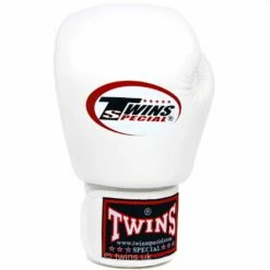 BGVL3 Twins White Velcro Boxing Gloves