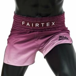 BS1904 Fairtex Maroon Fade Muaythai Shorts