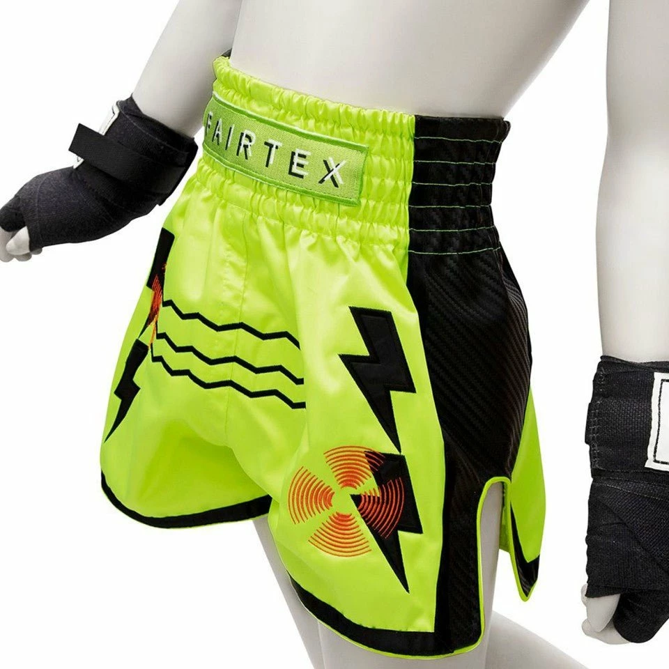 BSK2105 Fairtex Kids Muay Thai Shorts Sonar - Image 2