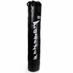 Fairtex 6ft Banana Kick Bag Black - Filled 45kg