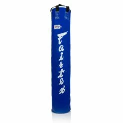 Fairtex 6ft Banana Kick Bag Blue - Filled 45kg