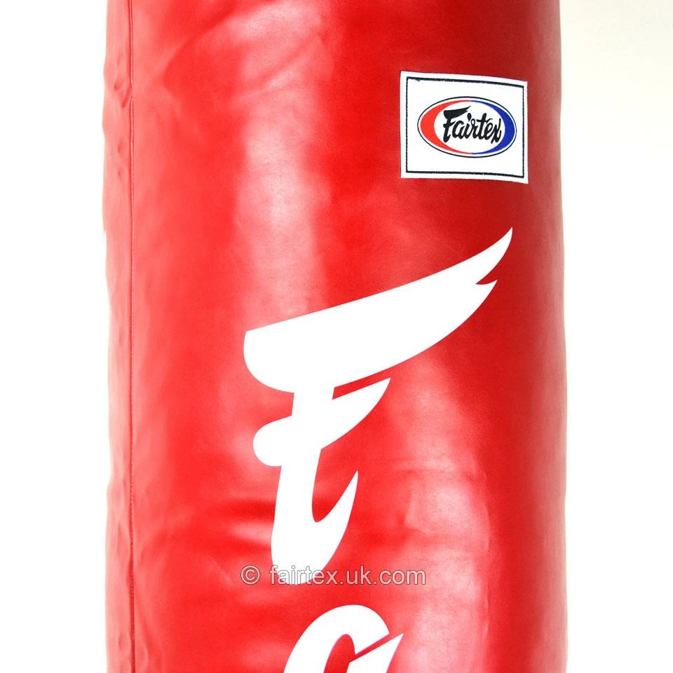 Fairtex 6ft Red Banana Kick Bag - Unfilled - Image 4