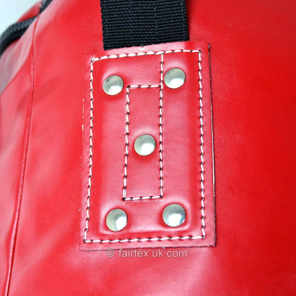 Fairtex 6ft Red Banana Kick Bag - Unfilled - Image 3