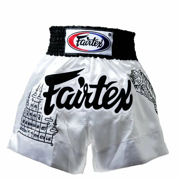 Fairtex BS0637 Superstition White Muay Thai Shorts