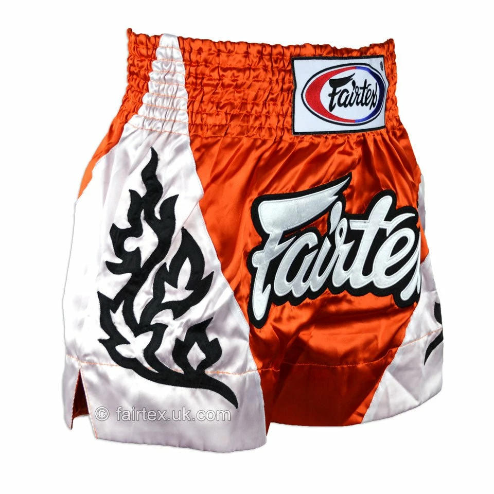 Fairtex BS0649 Tropical Orange Muaythai Shorts - Image 4