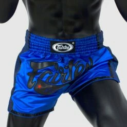 Fairtex BS1702 Slim Cut Muay Thai Shorts - Blue
