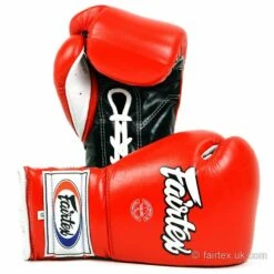 Fairtex Mexican Lace-up Gloves BGL7 - Red 12oz