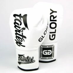 Fairtex X Glory Lace Boxing Gloves - White