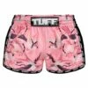MRS302 TUFF Muay Thai Shorts Retro Style Pink Birds With Roses