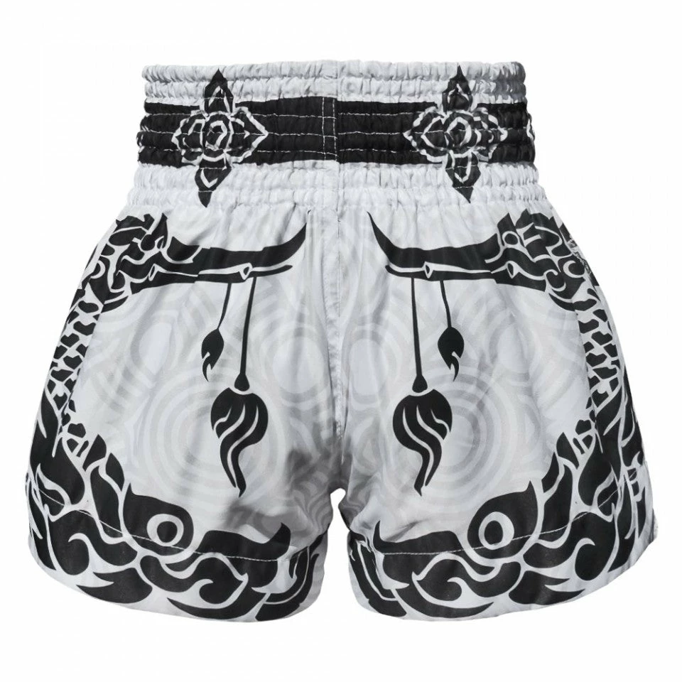 MS631 TUFF Muay Thai Shorts The Great Hongsa White - Image 4
