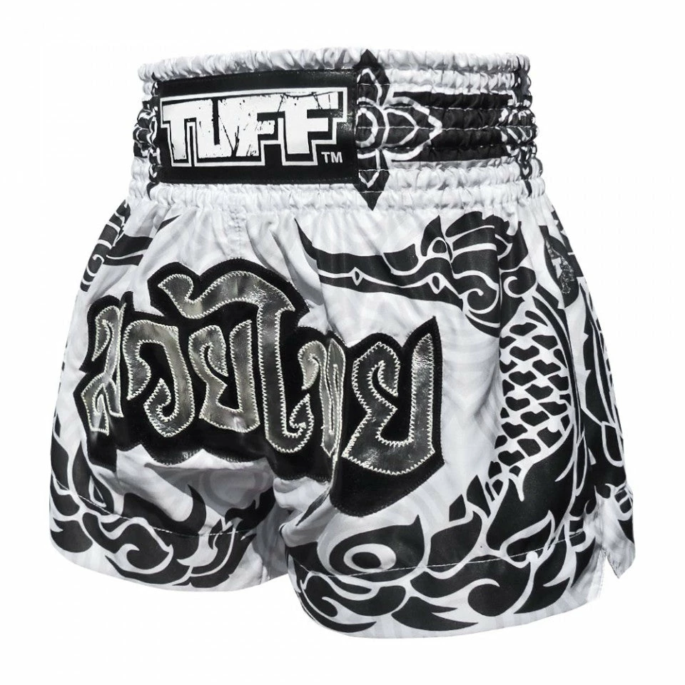 MS631 TUFF Muay Thai Shorts The Great Hongsa White - Image 2