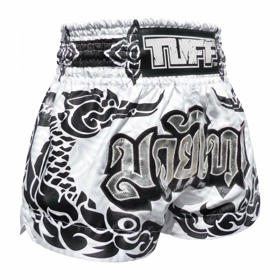 MS631 TUFF Muay Thai Shorts The Great Hongsa White - Image 3