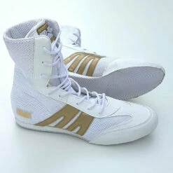 Pro Box Boxing Boots - White/Gold
