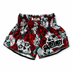 Raja Classic Muay Thai Shorts - Rose Skull