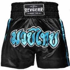 Revgear Kids Muay Thai Shorts - Black Blue