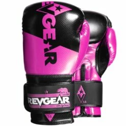 Revgear Pinnacle Boxing Gloves- Black Pink