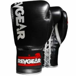 Revgear Professional Competition Boxing Gloves - Black/Grey