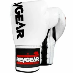 Revgear Professional Competition Boxing Gloves - White/Black