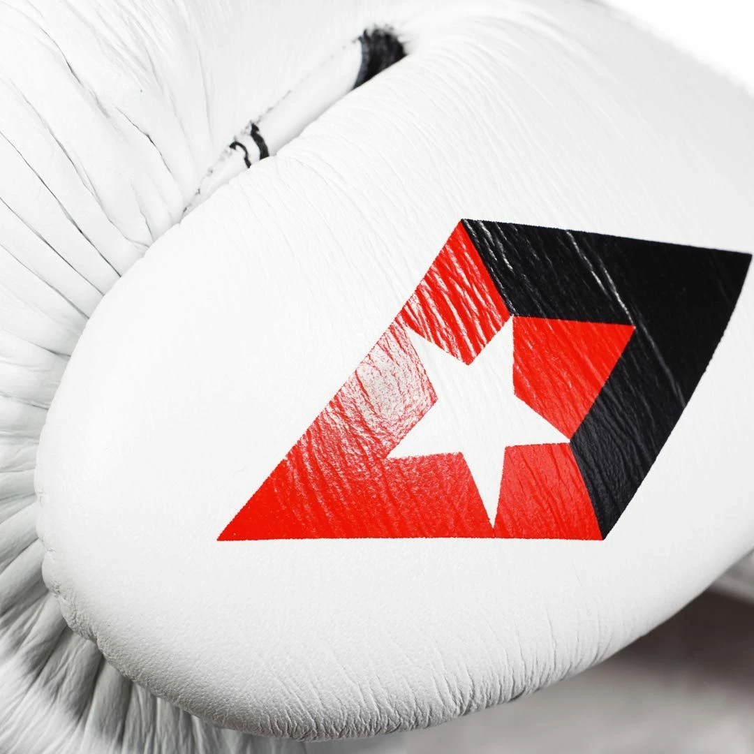 Revgear Professional Competition Boxing Gloves - White/Black - Image 2