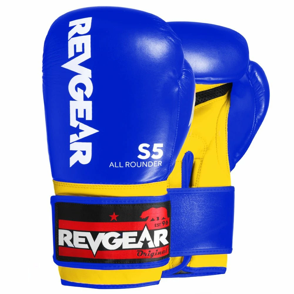 Revgear S5 All Rounder Boxing Glove - Blue Yellow