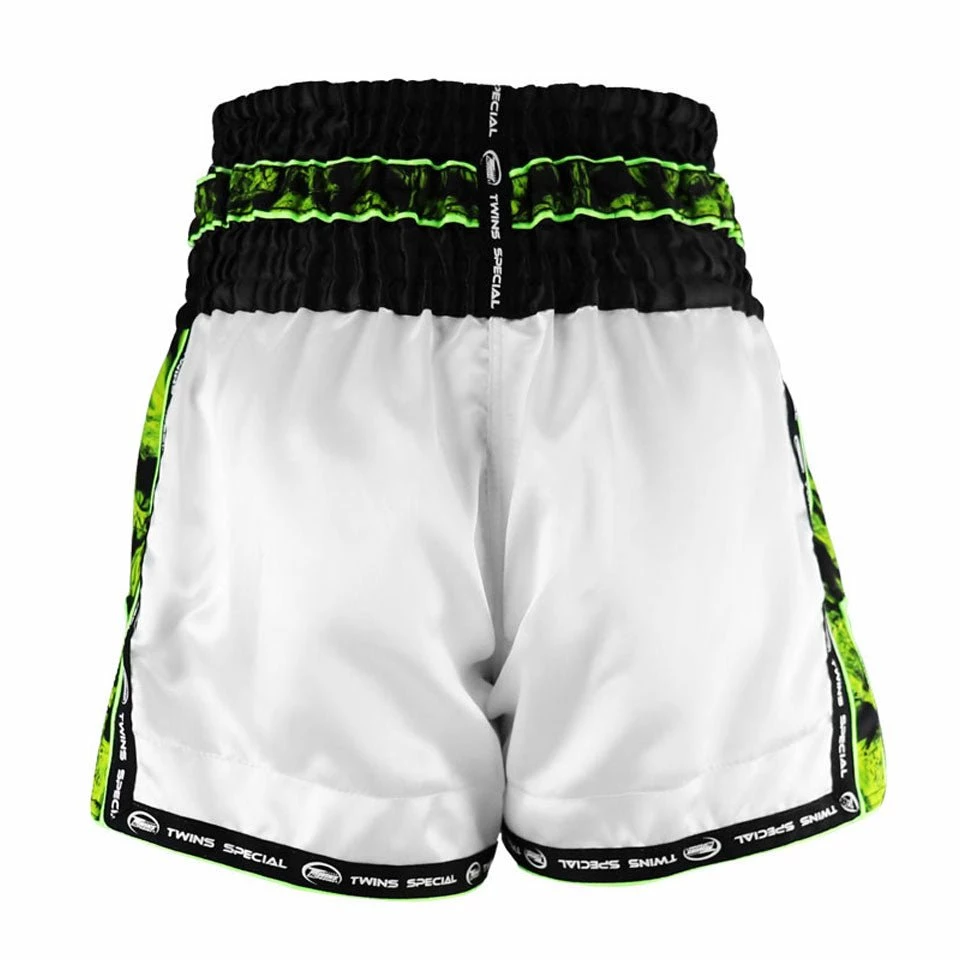 Twins TBS-SK2 White Skull Muay Thai Shorts - Image 3